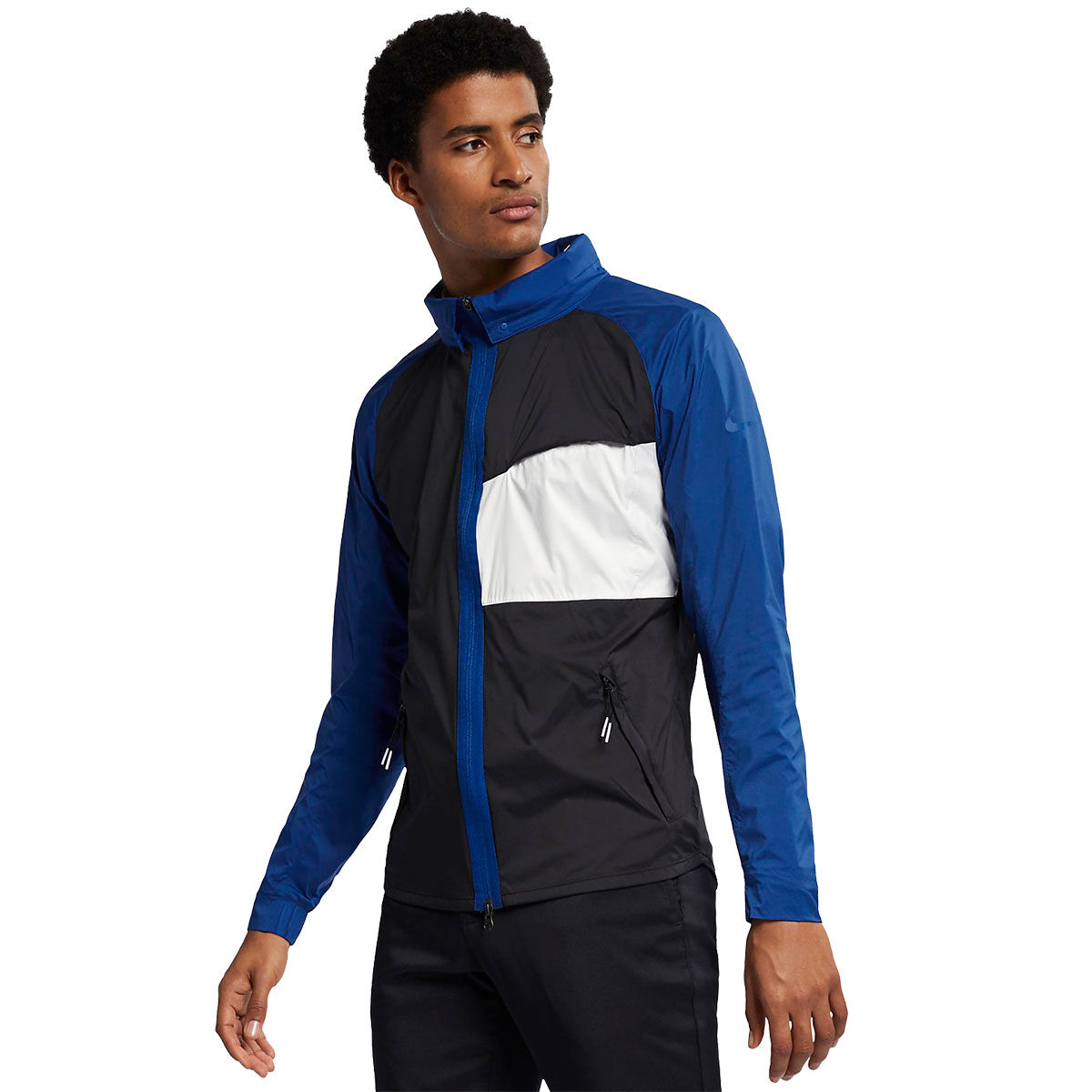 nike blue waterproof jacket