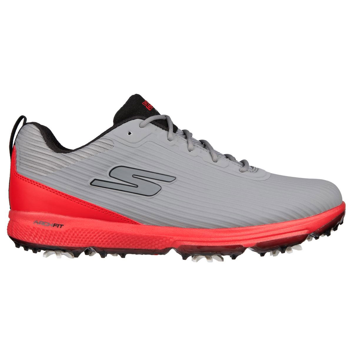 Skechers GO GOLF Pro 5 Hyper Golf Shoes, Mens, Grey/red, 10 | Online Golf