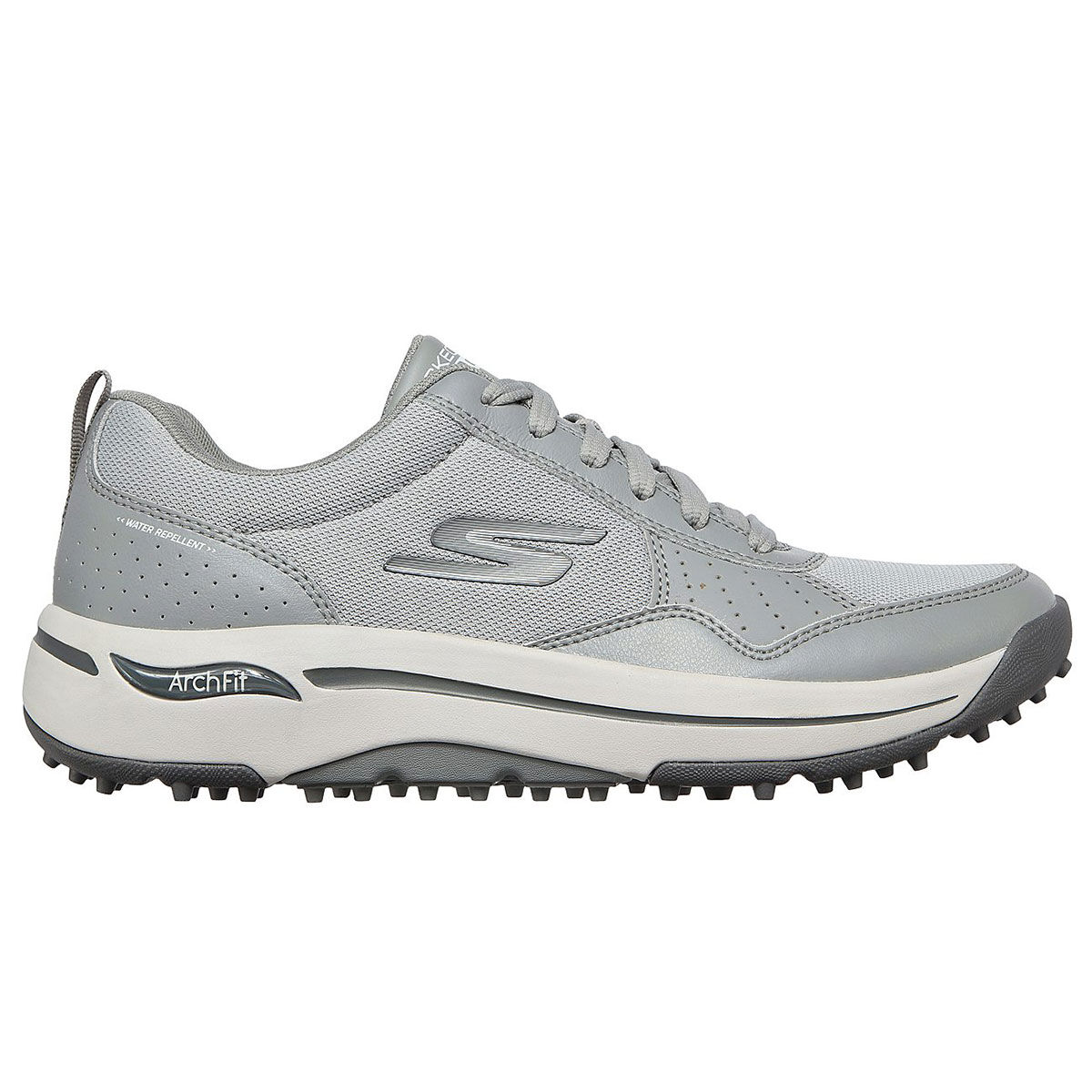 Skechers Go Golf Arch Fit Line Up Golf Shoes, Mens, Grey, 7 | American Golf