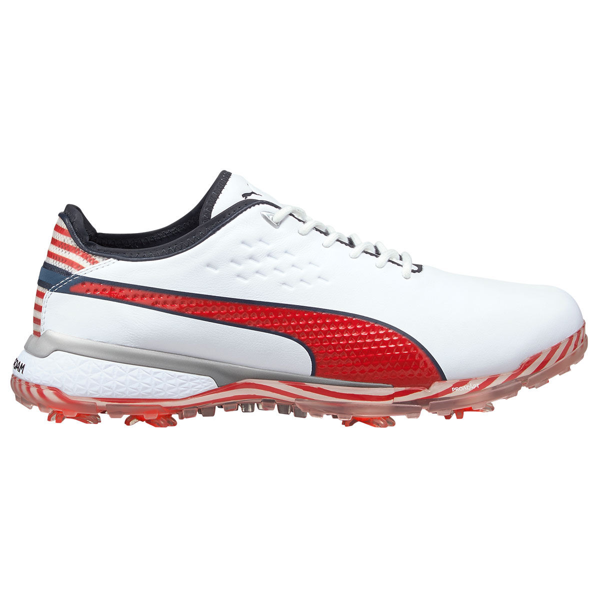 PUMA Golf PROADAPT Δ Delta USA Golf Shoes, Mens, 10, White/red/navy | American Golf