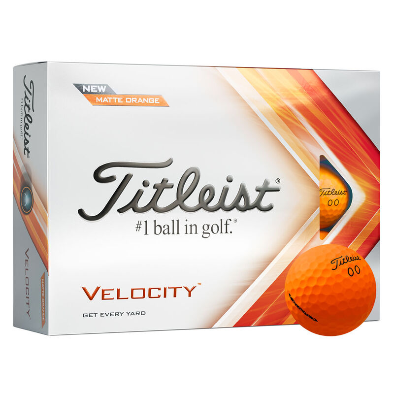 Titleist Velocity 12 Golf Balls 2022, Male, Orange orange Male
