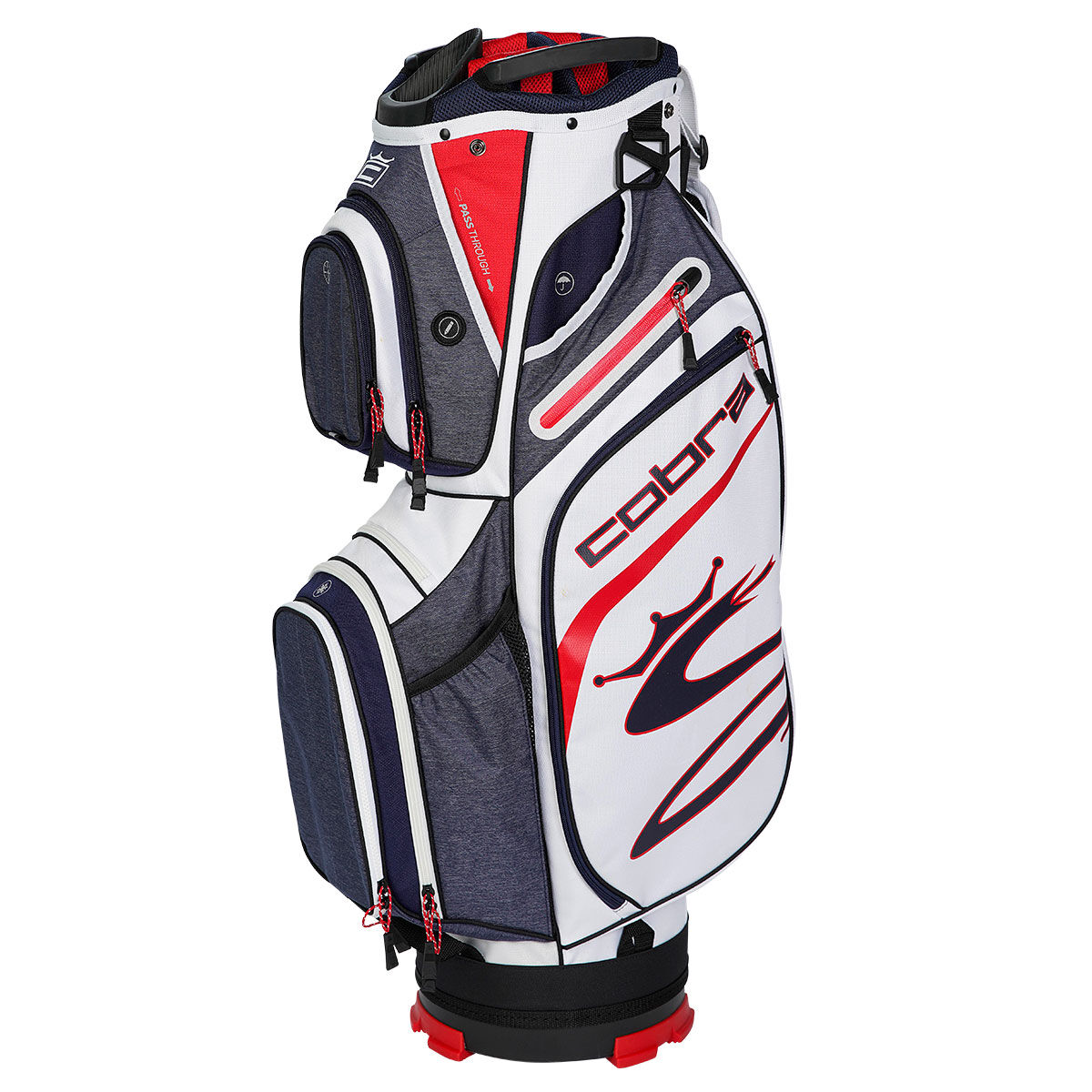 Cobra Golf Ultralight Golf Cart Bag, Peacoat/Red/White