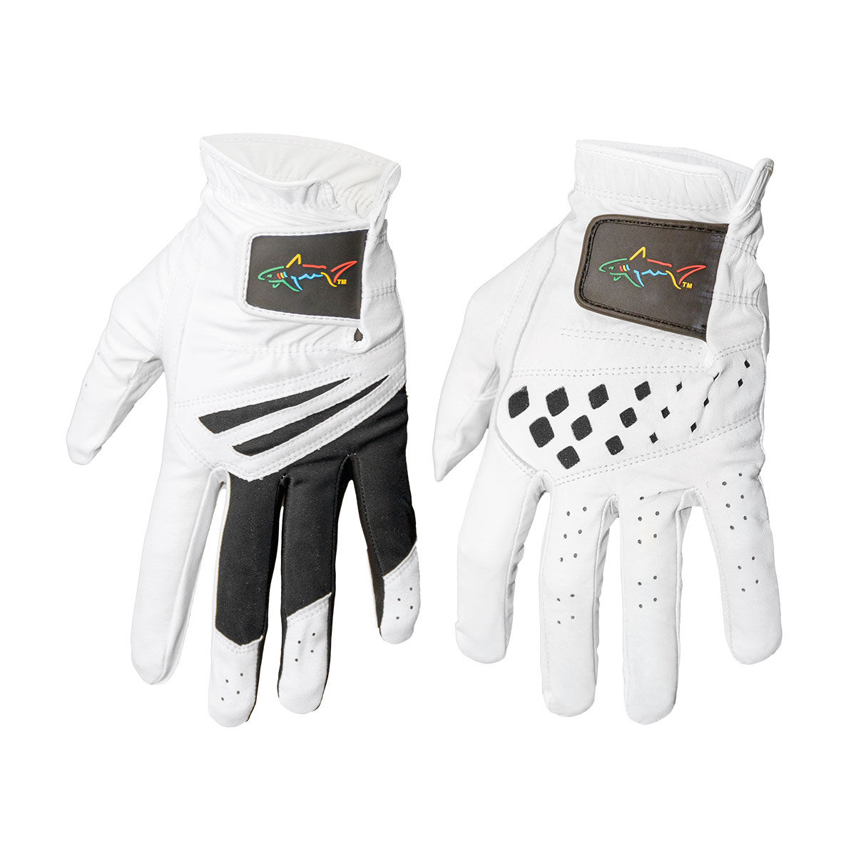 Greg Norman Golf Gloves 2 Pack, Mens, Small, White/black  | Online Golf