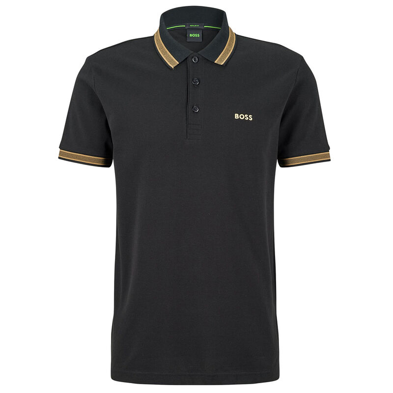 Hugo Boss Men's Paddy Golf Polo Shirt, Male, Black, Small black small Male
