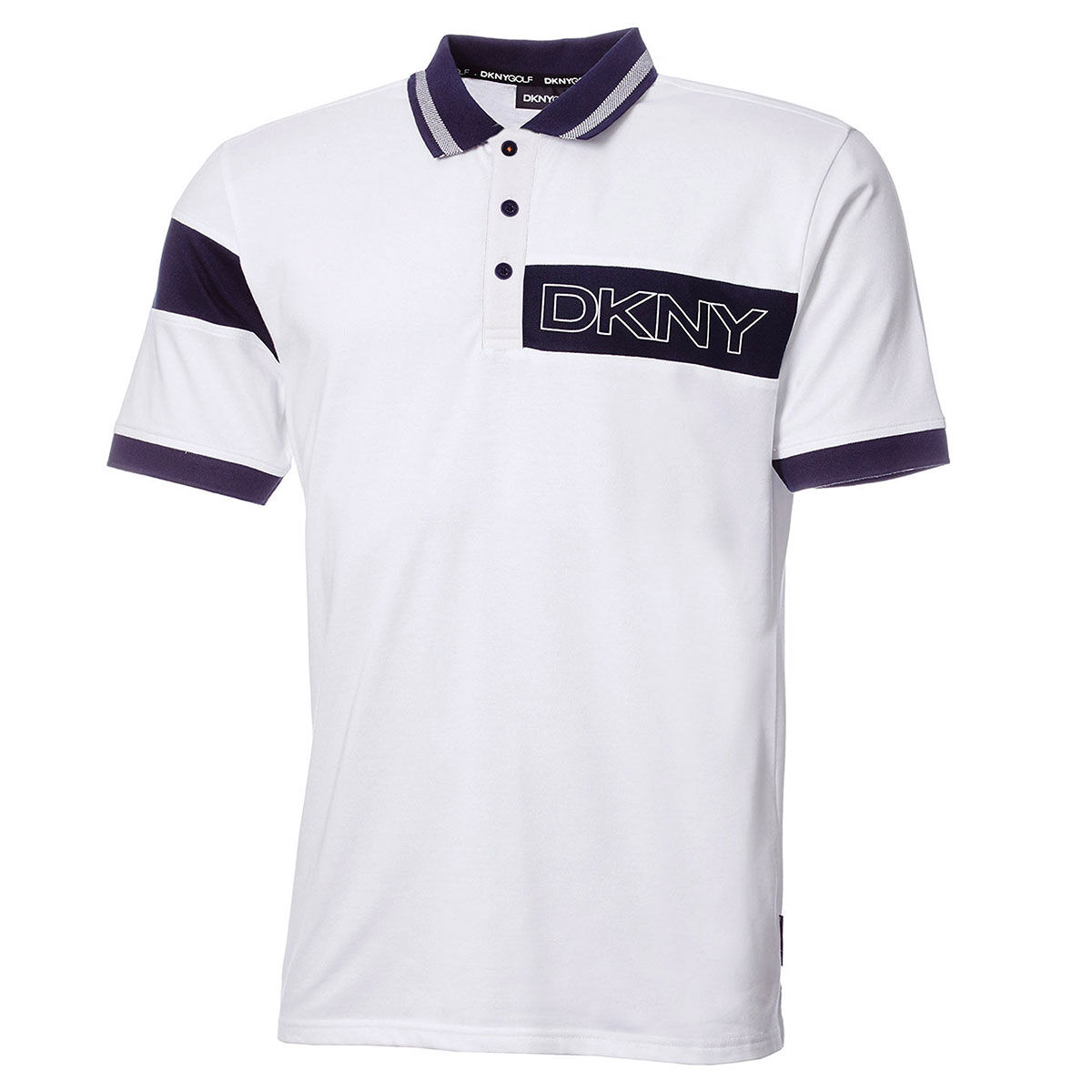 DKNY Golf Polo Shirt prestazioni assorbimento dell'umidità Leggero Cobalto/Nero 