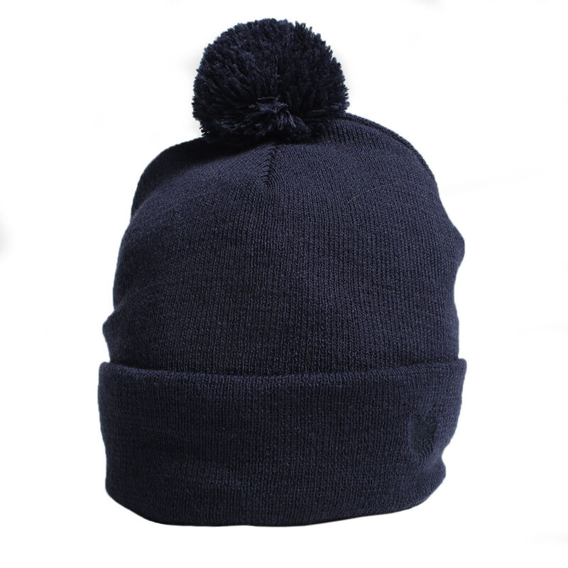 Palm Grove Mens Knitted Beanie Male Navy One Size
