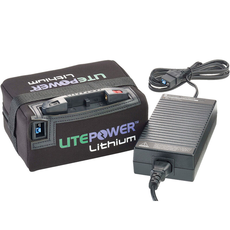 Motocaddy LitePower Standard Range Lithium 15ah Battery & Charger, Male, Lith batt charger, Grey grey Male