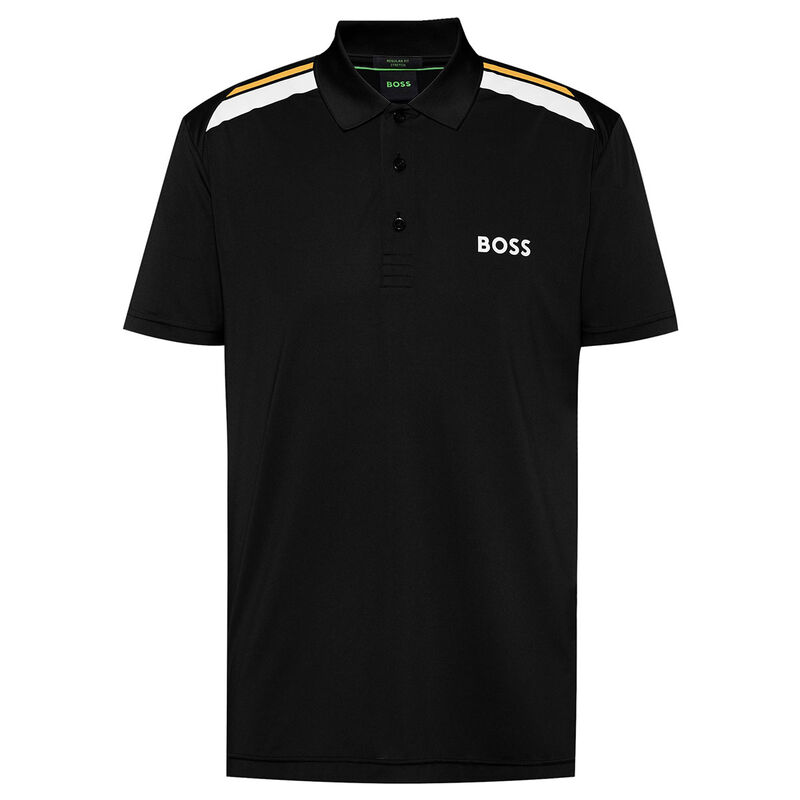 Hugo Boss Men's Paddytech Polo Shirt, Male, Black, Large black large Male