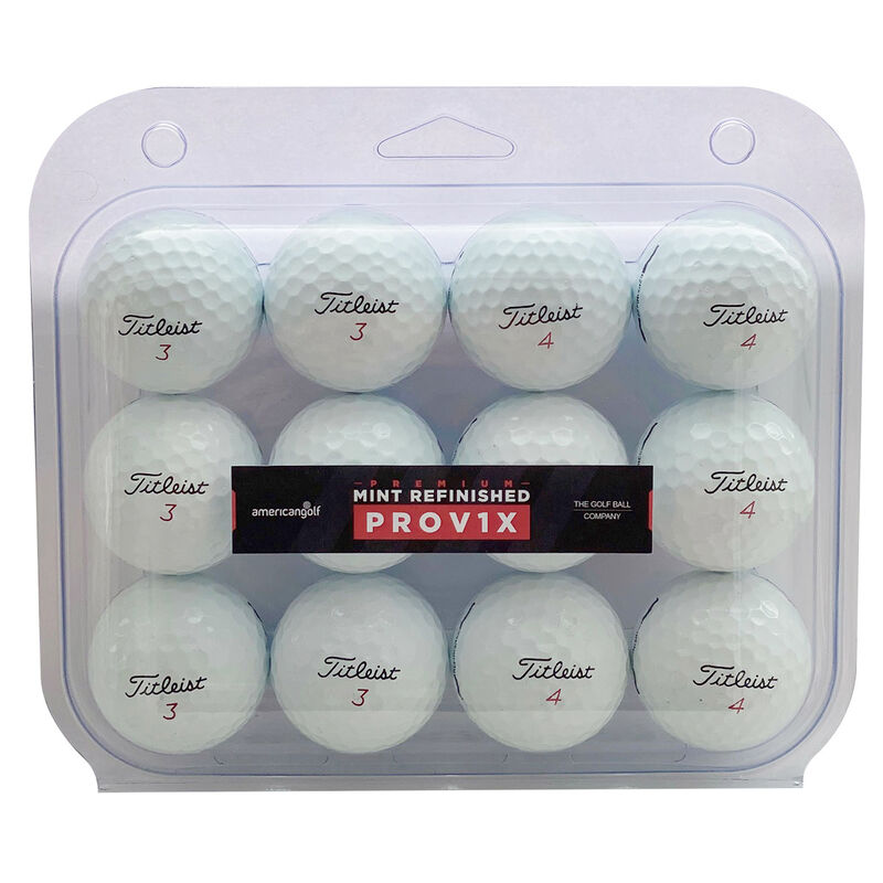The Golf Company Ball Premium Mint Refinished Titleist Pro V1x 12 Balls, Male, White white Male