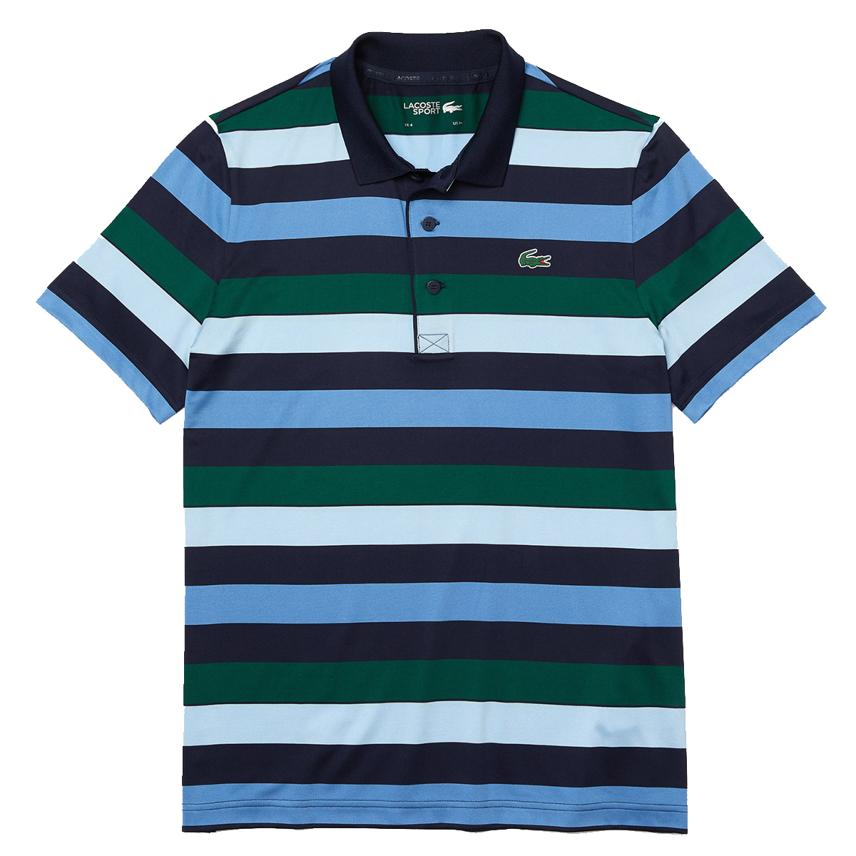 lacoste striped polo shirt