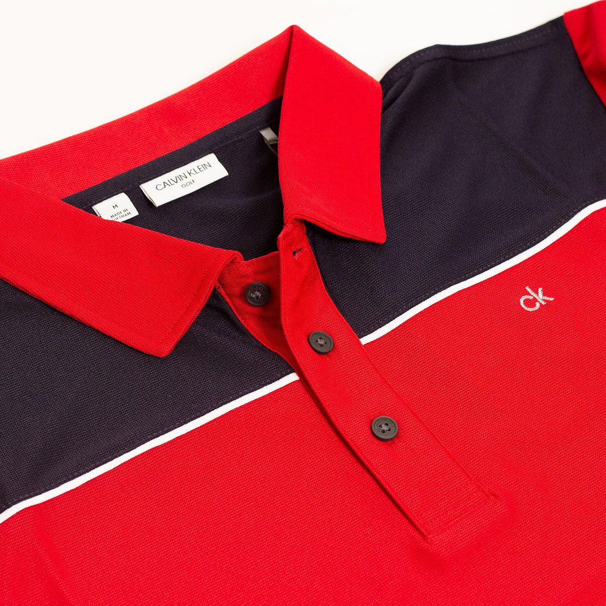 calvin klein colour block polo